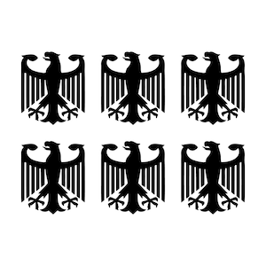 Reichsadler Brandenburg Auto Aufkleber Sticker Schrift Adler