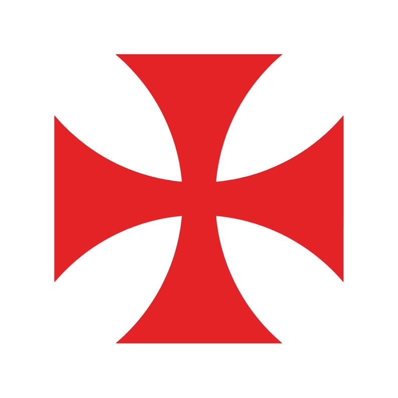 Cross Pattee Vinyl Decal Patty Cross Christian Religious Symbol Sticker ...