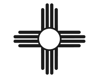 New Mexico Zia Symbol Decal symbol Window State Flag sun Vinyl Sticker