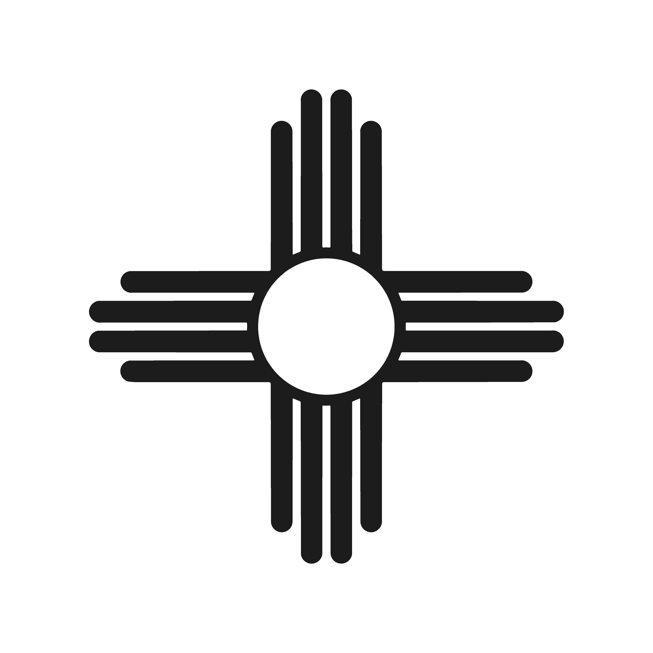 New Mexico Staatsflagge NM Antike Zia Sonne Vinyl Aufkleber Sticker