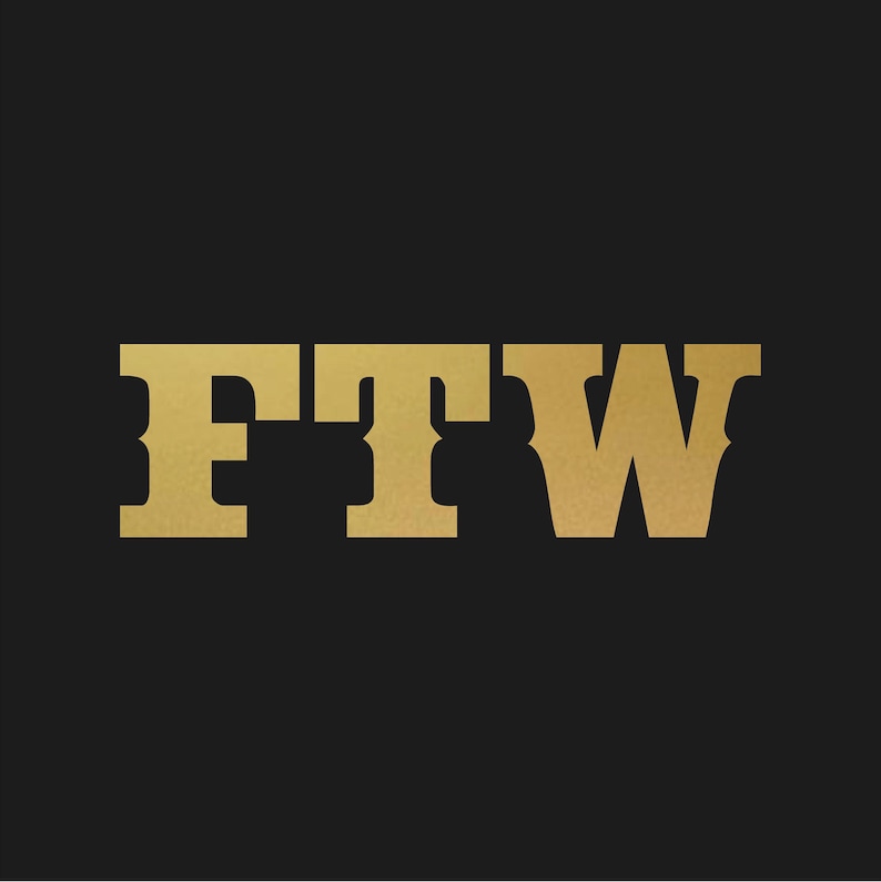 FTW Outlaw Wild West Biker Vinyl Sticker Decal - Etsy
