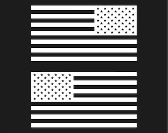 2x United States Of America Flag Decal American left facing USA Flag Sticker