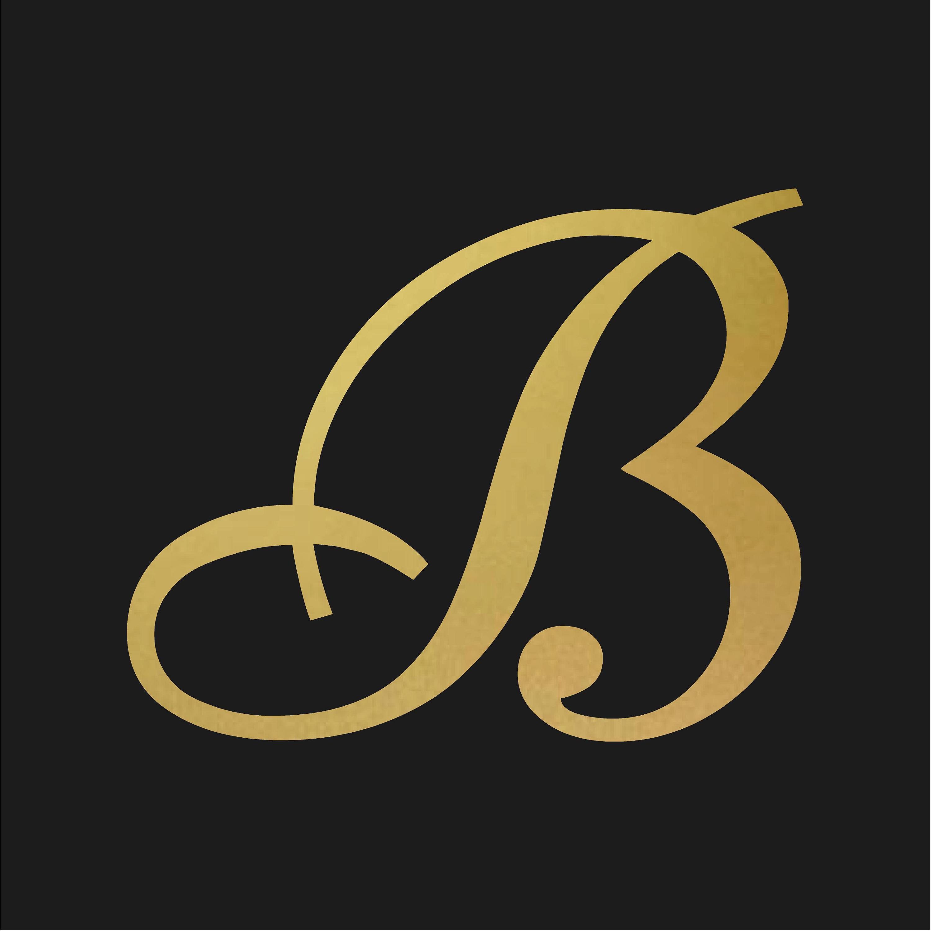 Script Letter B Initial Vinyl Sticker Decal Monogram Elegant Font - Etsy