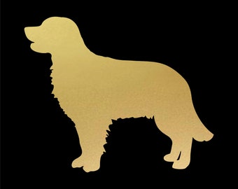 Golden Retriever Vinyl Aufkleber Hund Silhouette Laptop Auto Aufkleber