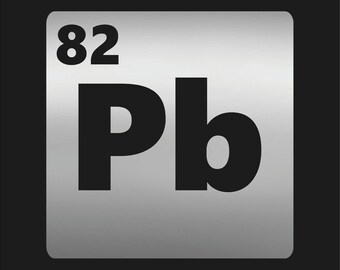 Lead Pb 82 Element Vinyl Decal Sticker Periodic Table