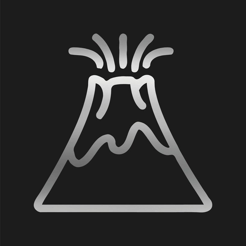Volcano Vinyl Decal Car Window Hawaii Volcanic Sticker - Etsy