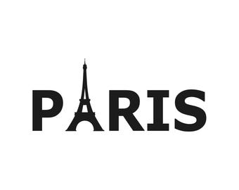 Paris Eiffel tower Vinyl Decal Window France Laptop Sticker