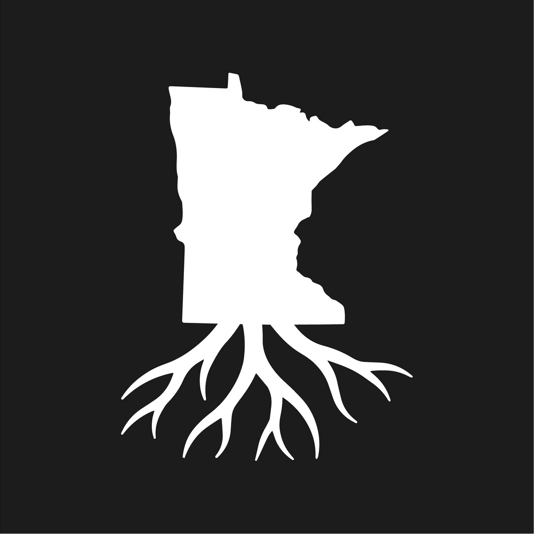 Minnesota Roots State Outline Silhouette Vinyl Decal Minnesotans MN ...