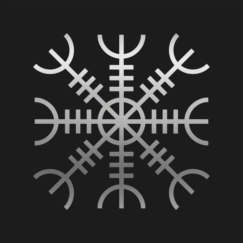 Iceland Vinyl Decal Car Window Laptop Helm of Awe Ægishjálmur Sticker ...
