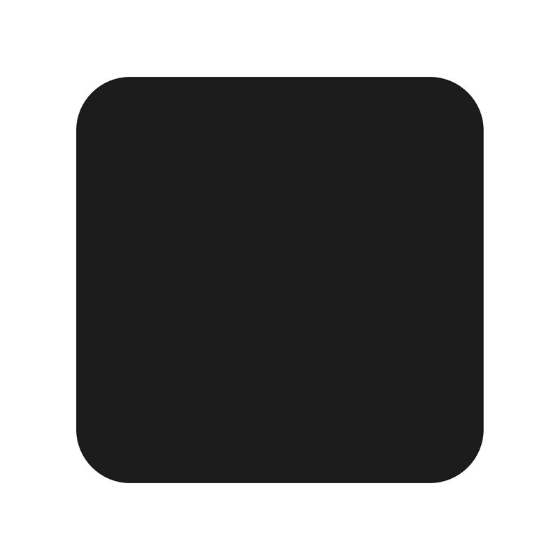 Half Rounded Square Shape Rounded Square Shape Vinyl Decal Box Shape Sticker - Etsy