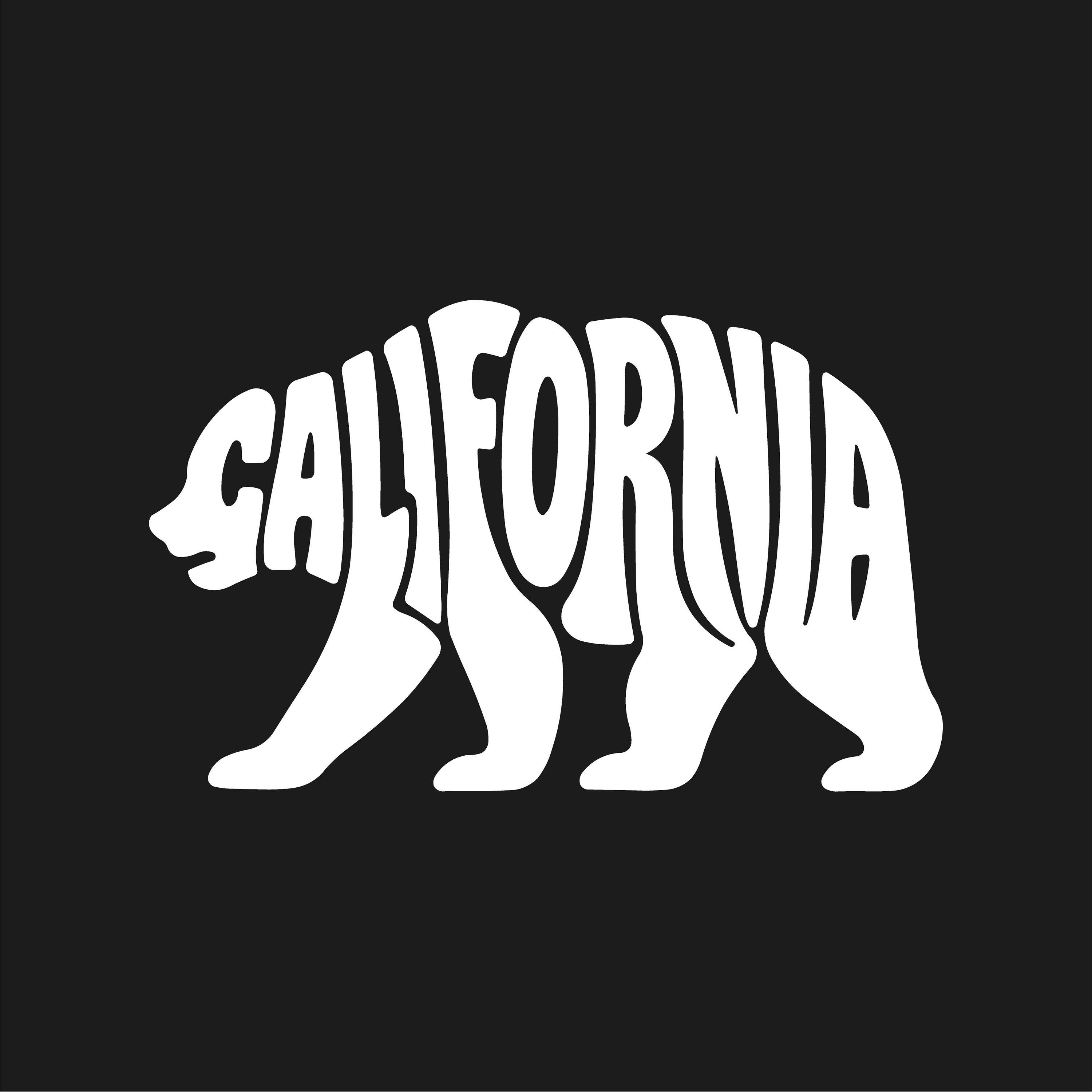 Bear Lettering California Bear Lettering Vinyl Decal Laptop Car Sticker - Etsy