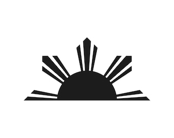 Philippines Half Sun Filipino Flag Vinyl Decal Window Laptop Sticker