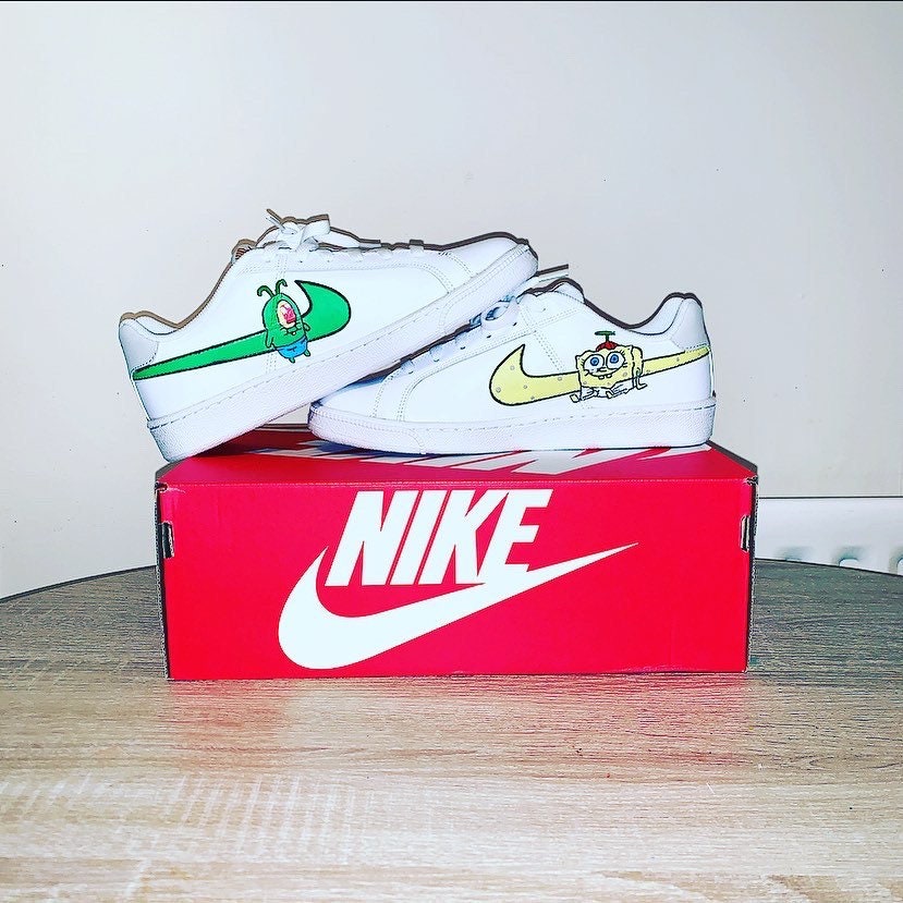 custom spongebob af1