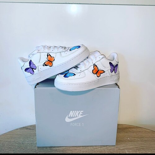Butterfly Custom Air Force 1 Everyday Wear New Style Unisex Etsy