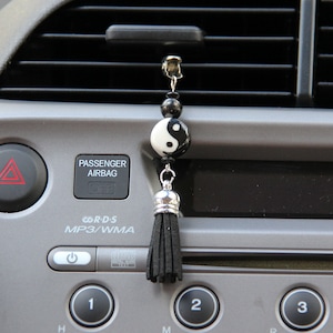 Yin Yang Car Accessory/Yin Yang Car Bauble/Yin Yang Car Vent Clip/Auto Bling/Car Bling