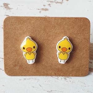 Chocobo Final Fantasy earrings, Final Fantasy jewelry, Nerdy earrings, Geek earrings