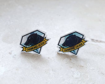 Diamon Dogs Metal Gear Solid V-oorbellen, cadeau-idee voor nerds