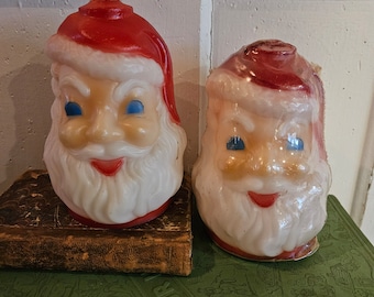Large Vintage Gurley Santa Lantern Candle
