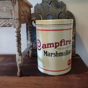 Antique Inspired Campfire Marshmallow Tin