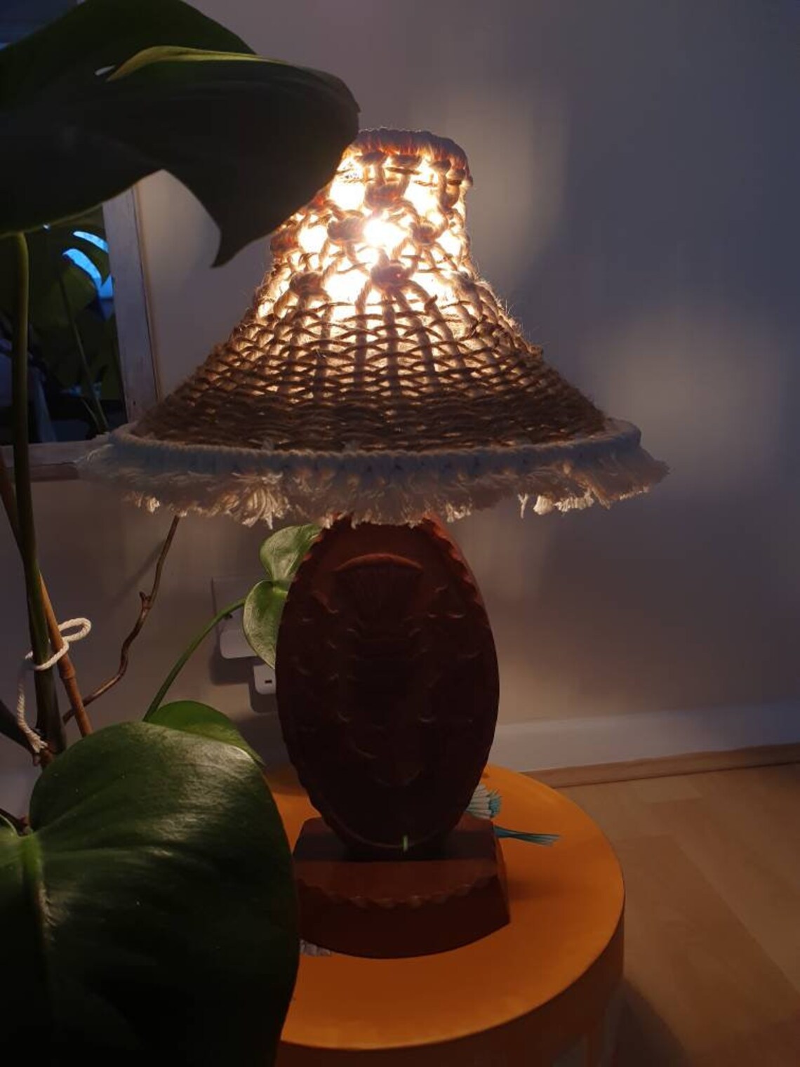 Bed side lamp shade bohemian lamp handmade Etsy