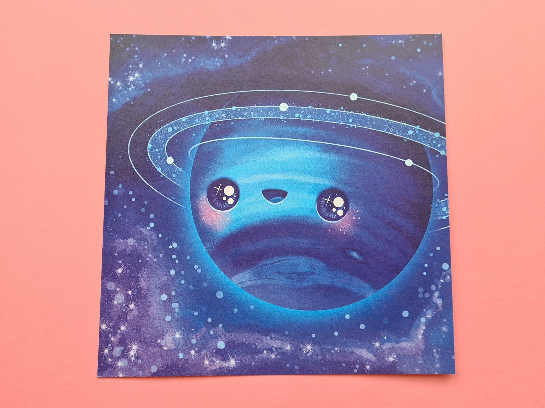 Neptune Postcard Cute kawaii neptune solar system Etsy 日本