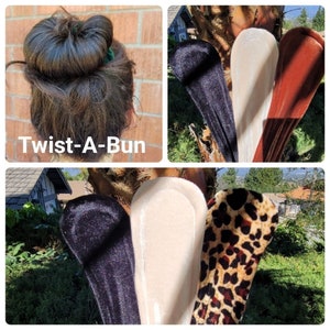 3 Buns for fine/thin hair & average hair,Twist A Bun, bun maker, hair buns, dance buns, easy buns, bun rollers, hair curlers, ballet buns