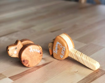 Personalized Rattle Set for Christmas Gift, Infant Toys, Baby Rattle, Montessori Toys Baby