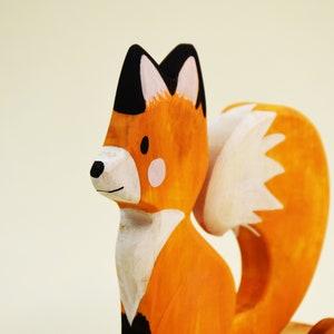 Wooden Pull Toy Fox, Woodland Pull Along Toy, Wooden Fox Toy, Fine Motor Skill Toys, Gift for 2 Years Old, First Communion Gift Personalized image 6