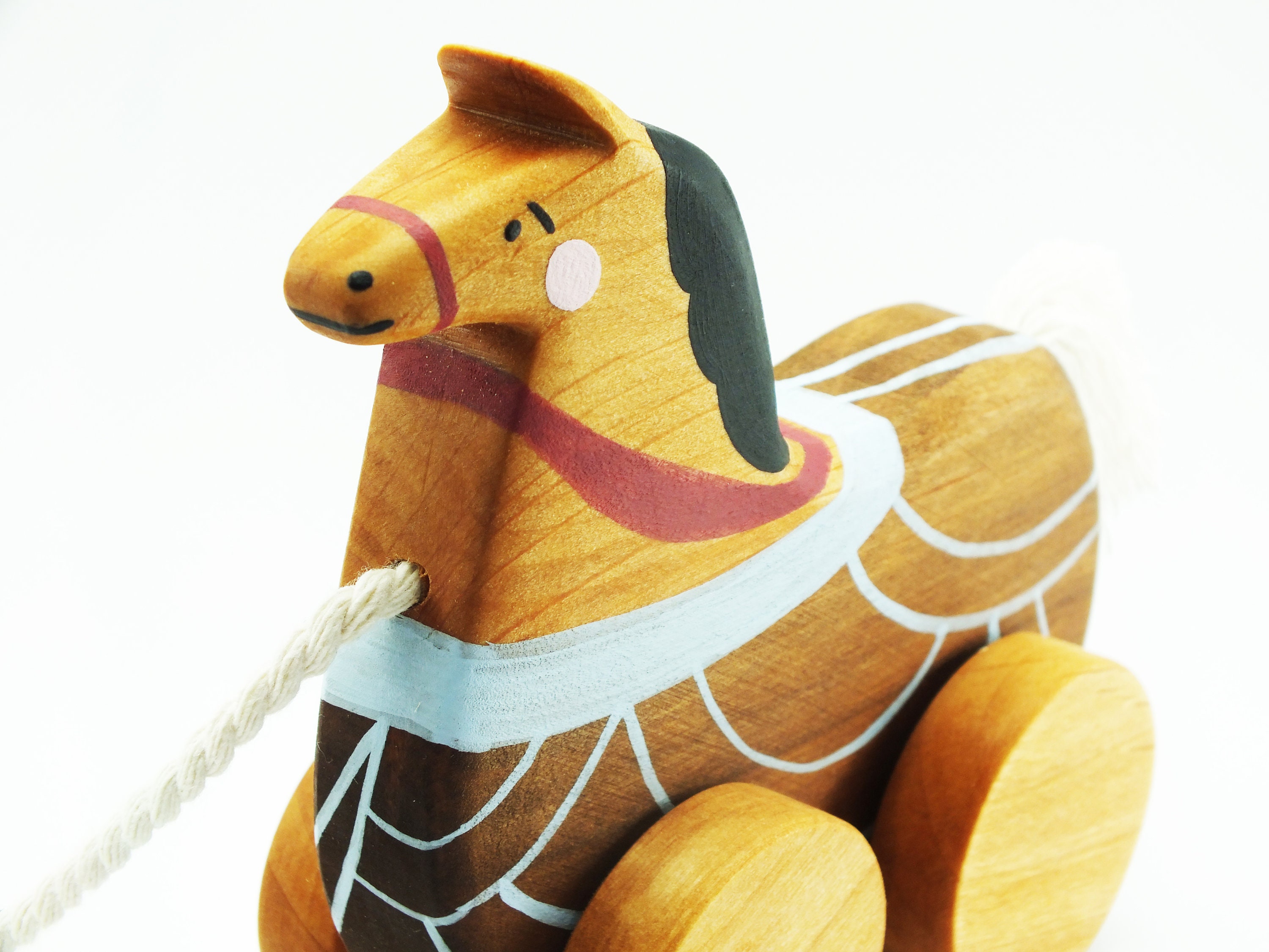 Wooden Horse Toy Toys For 1 Year Old Pull Along Toy Etsy