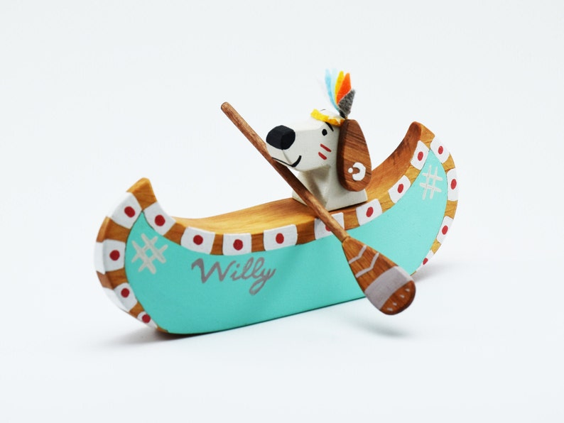 Wooden Canoe Toys, Wooden Toy Canoe, Wood Canoe, Wooden Toys For Toddlers, Wood Toys For Kids image 5