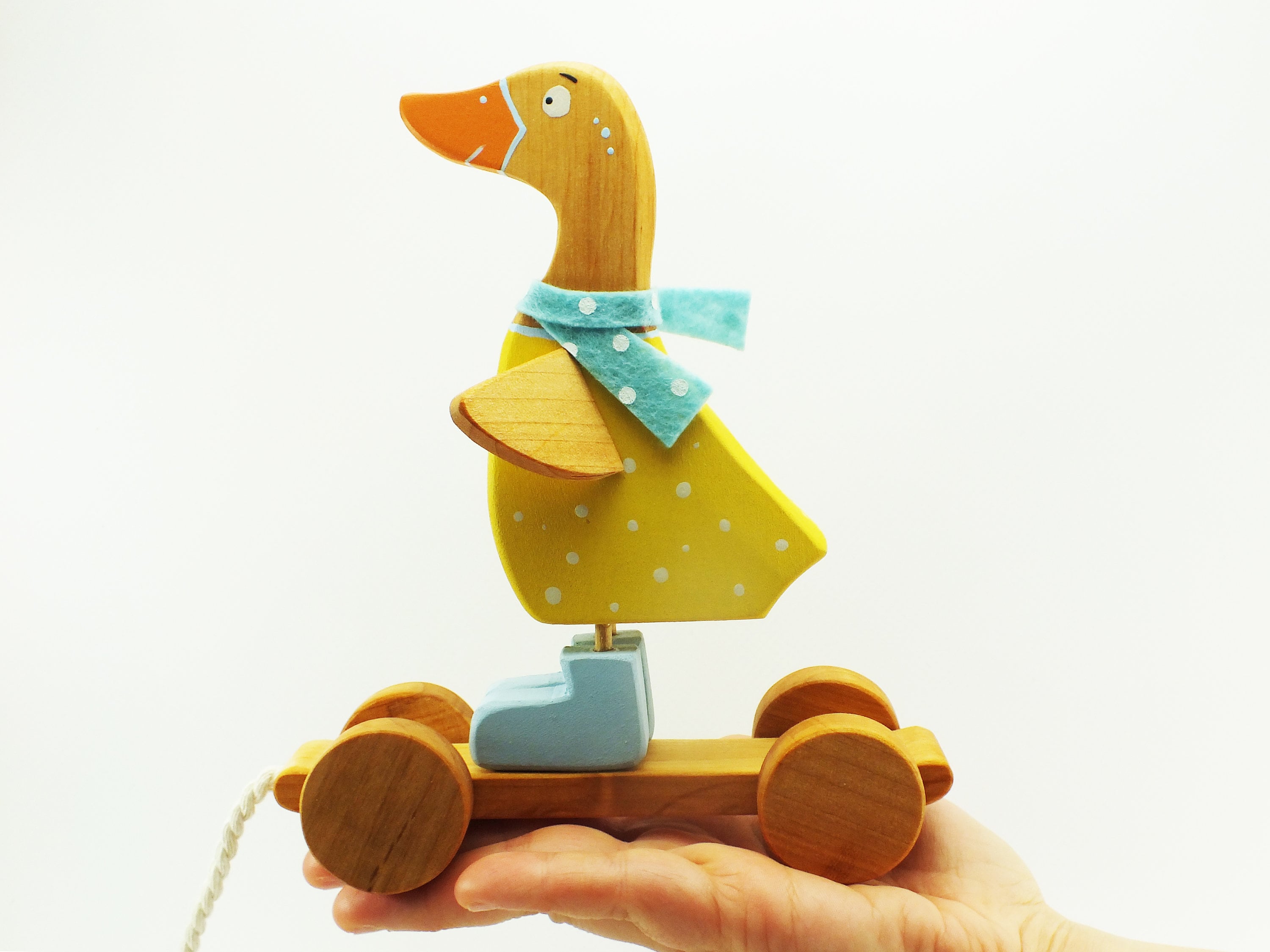 Toys for 1 Year Old Duck Toy Kids Wooden Toys Wooden Pull Etsy UK