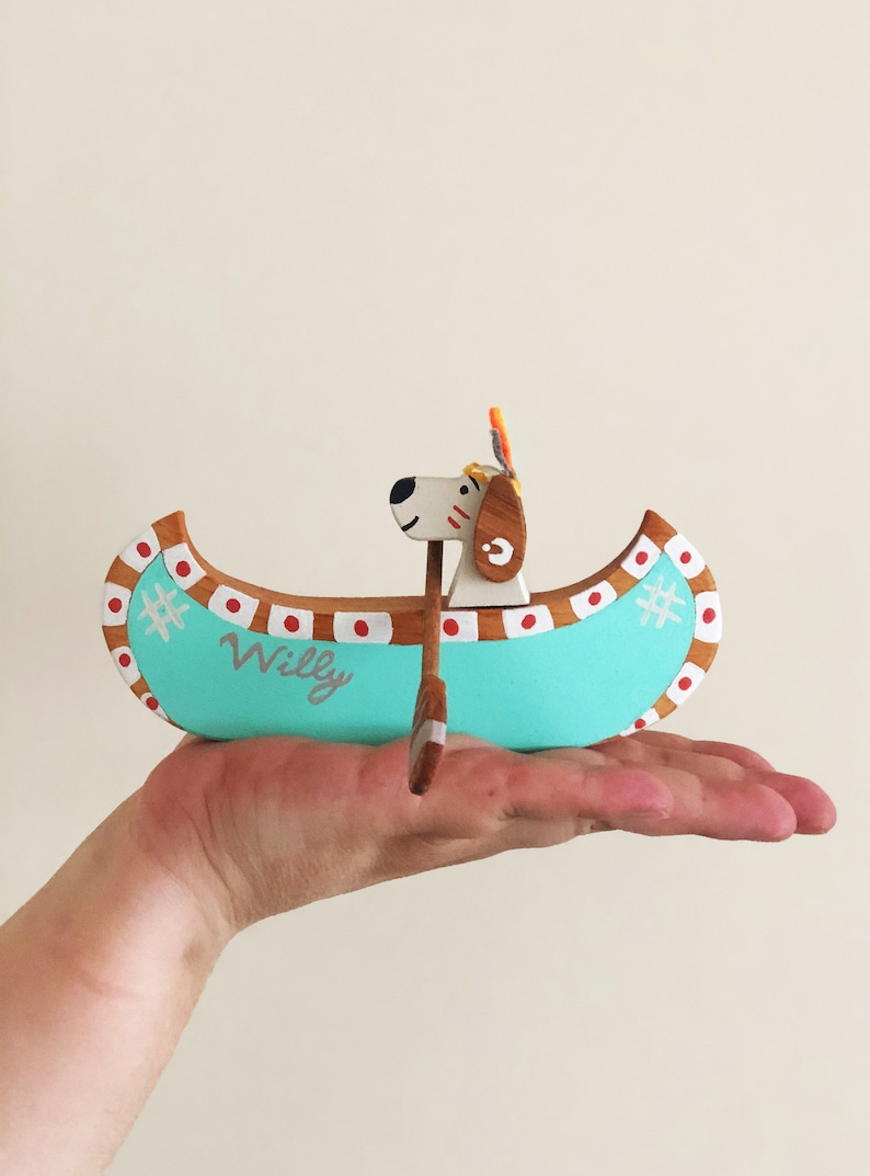 Wooden Canoe Toys Wooden Toy Canoe Wood Canoe Wooden Toys Etsy