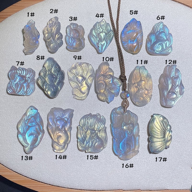 Carved Stone Jewelry Stone Carving Pendant Necklace Unique Etsy