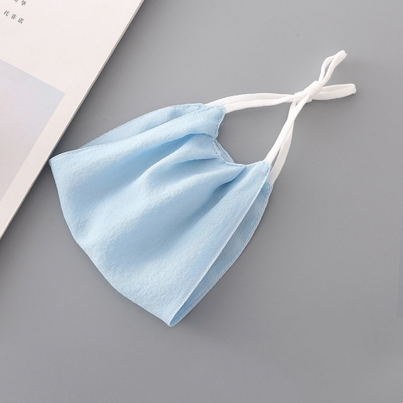 Silk Mask Fabric Mask Summer Breathable Silk Mask Etsy