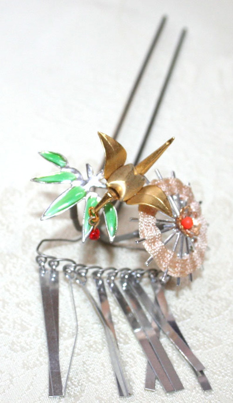 Japanese Kanzashi Hair Stick Etsy