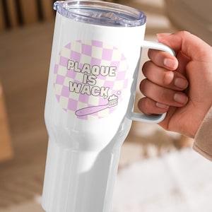 Dental Tumbler Coffee Travel Mug | Camp Mug with Handle | Dental Assistant Dental Hygienist Dentist Student Coffee Mug | Dental Gift