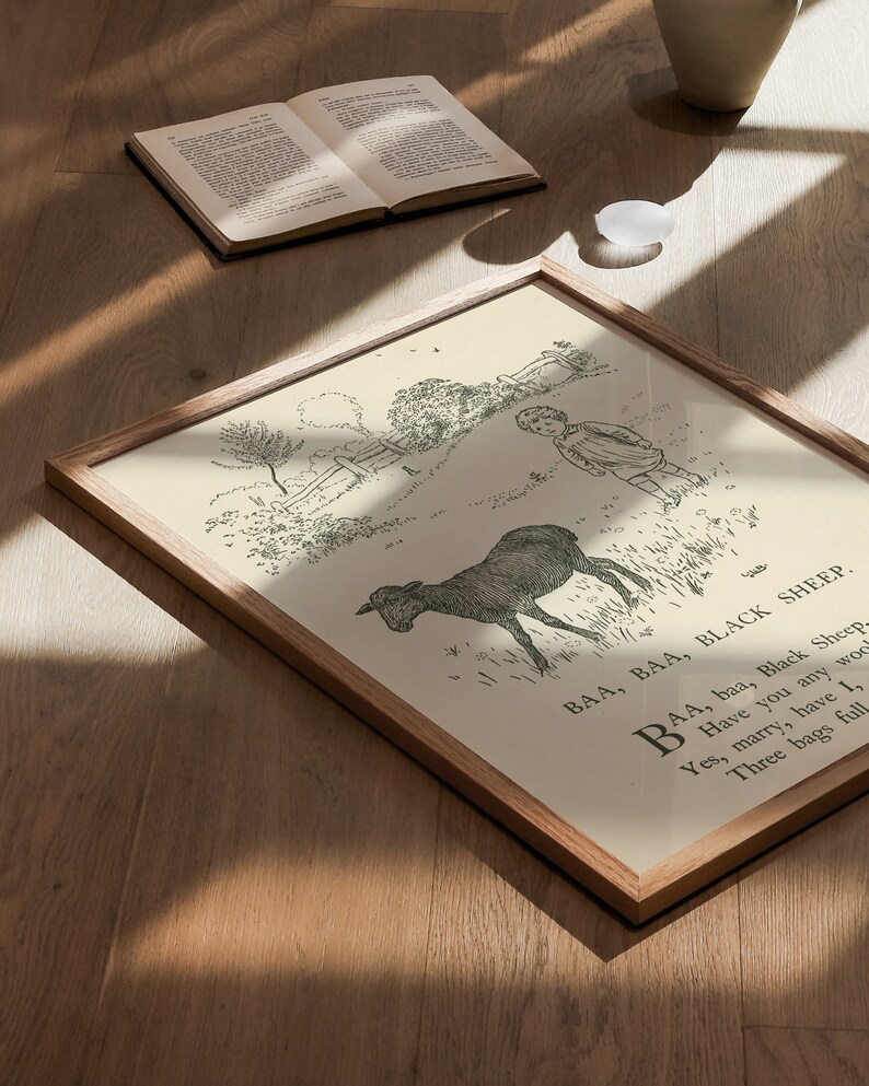 Vintage kids room art