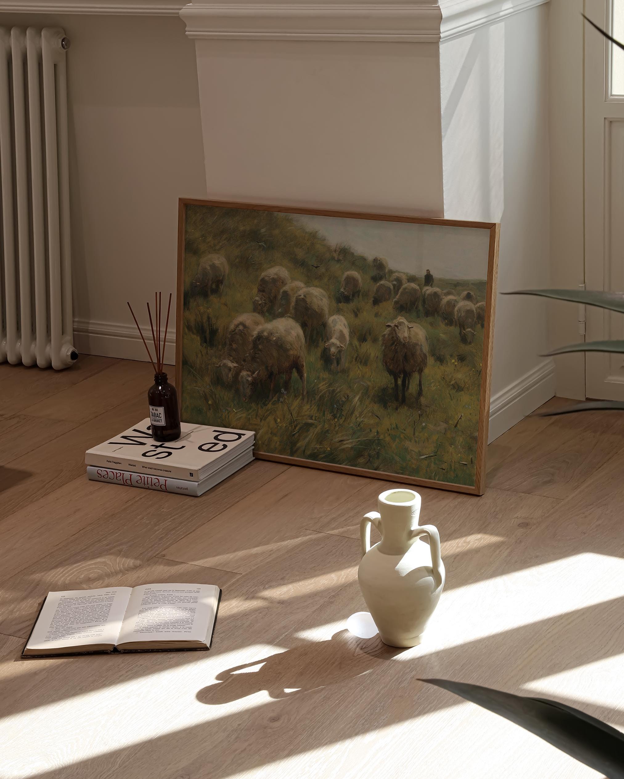 Sheep Painting | Vintage Farmhouse Print | Christian Art | Farm Animal ...