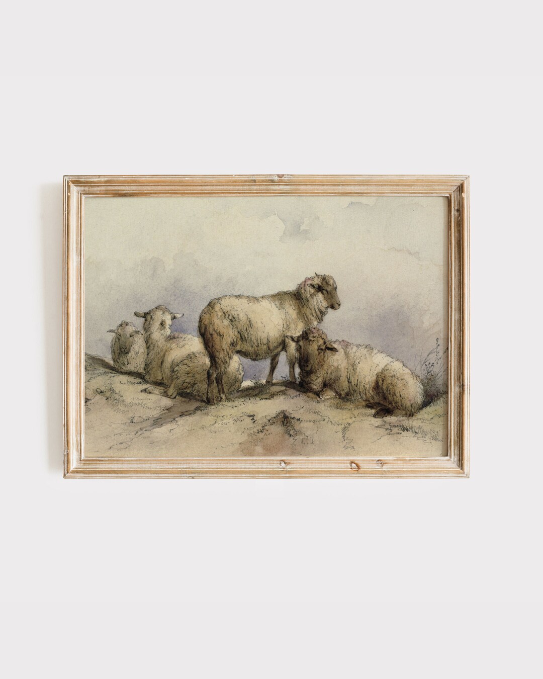 Vintage Nursery Decor | Farmhouse Print | Sheep Art | Farmhouse Nursery ...