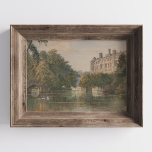 Vintage Castle Painting