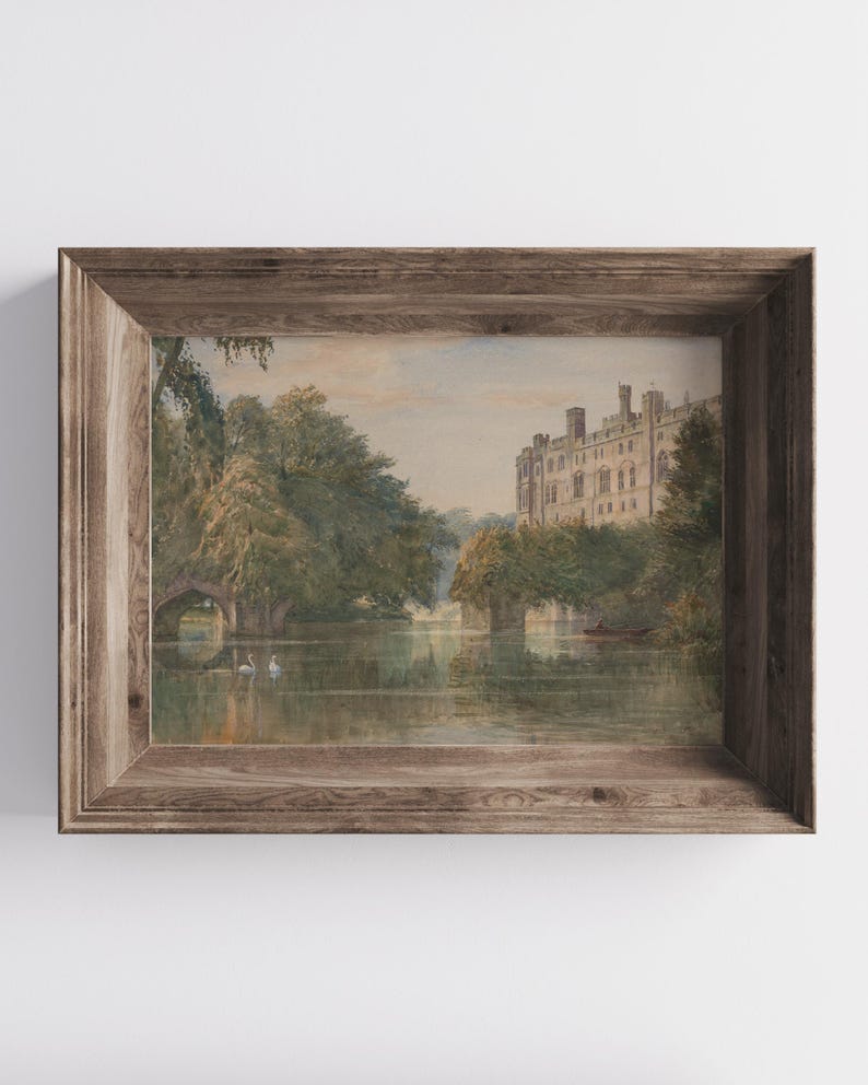 Vintage Castle Painting