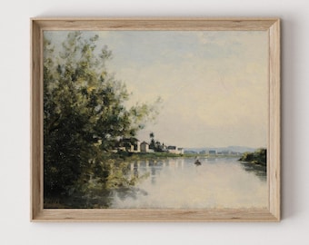 ヴィンテージ セーヌ川の風景画 | フランスアンティークアート