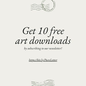 May include: Get 10 free art downloads by subscribing to our newsletter! https://bit.ly/PureLetter