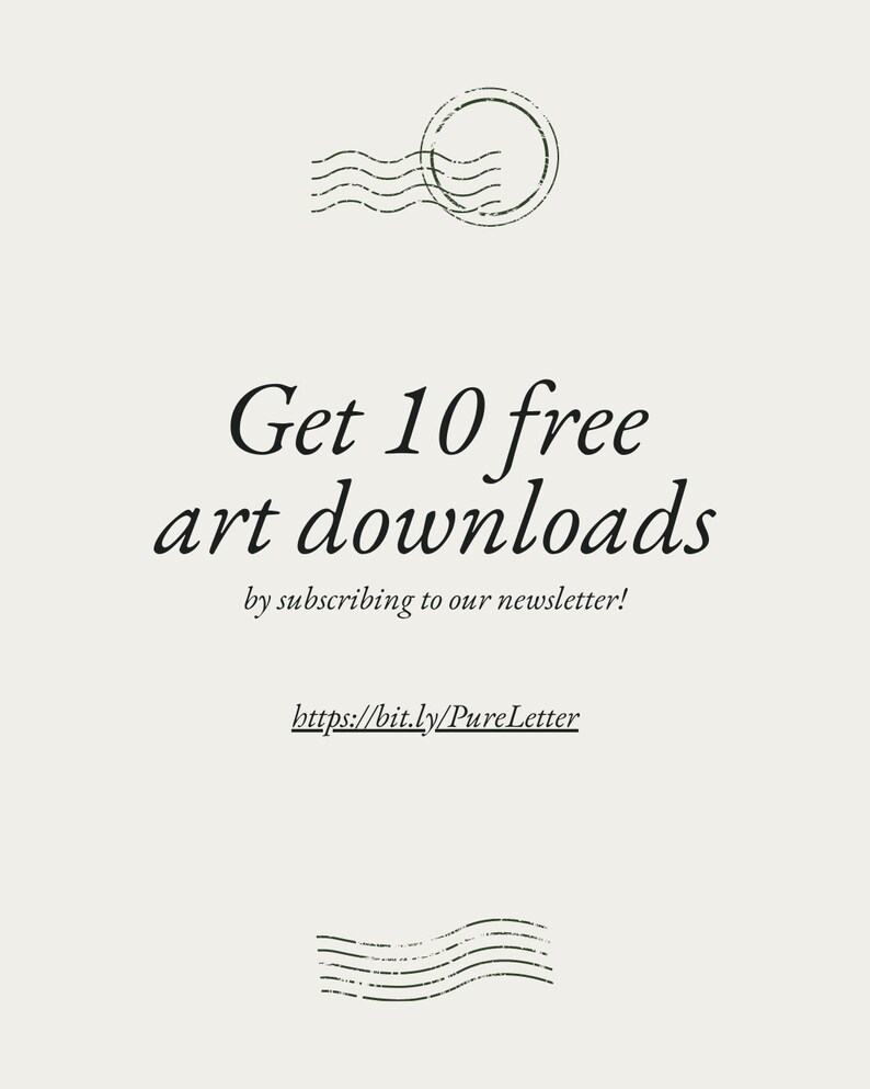 May include: Get 10 free art downloads by subscribing to our newsletter! https://bit.ly/PureLetter