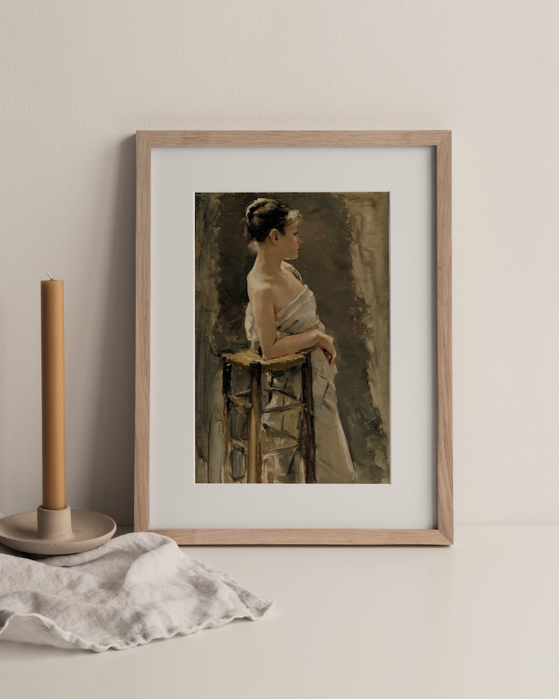 Nude Woman Painting Vintage Woman Print Nude Art Vintage - Etsy