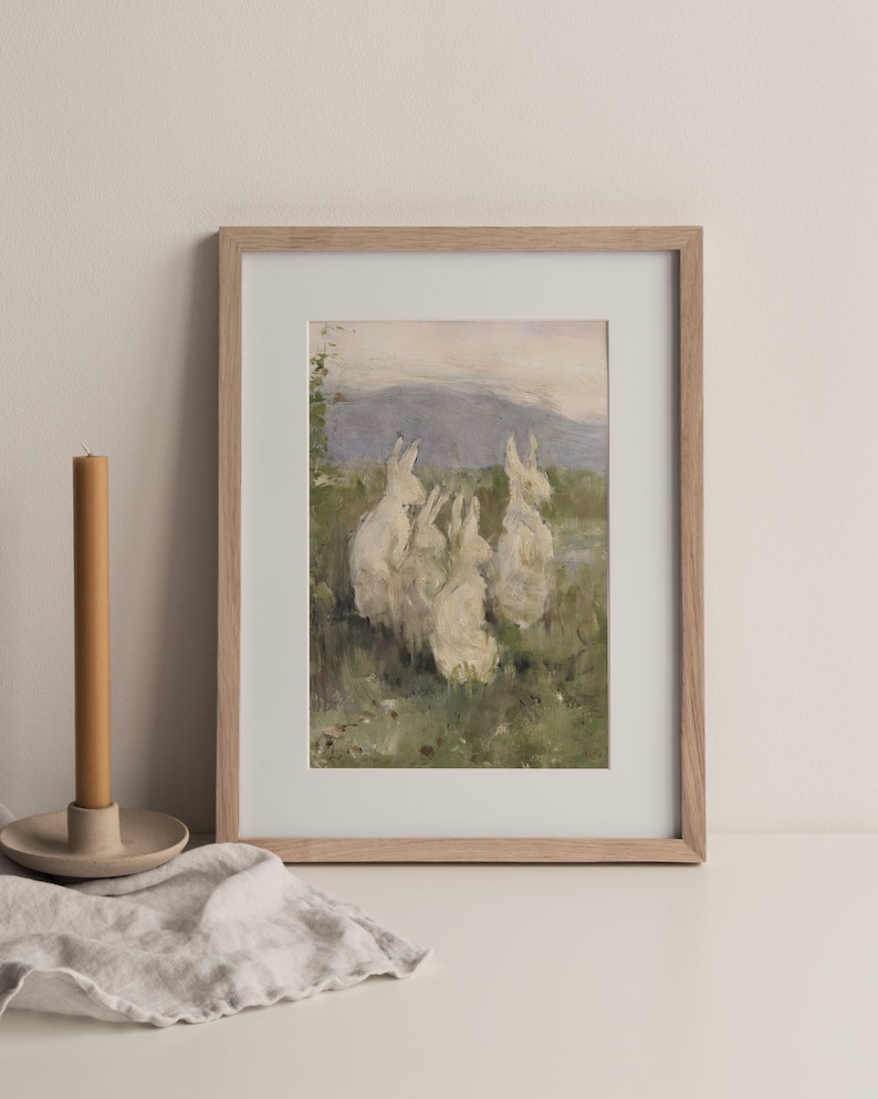 4 Bunnies Art Print