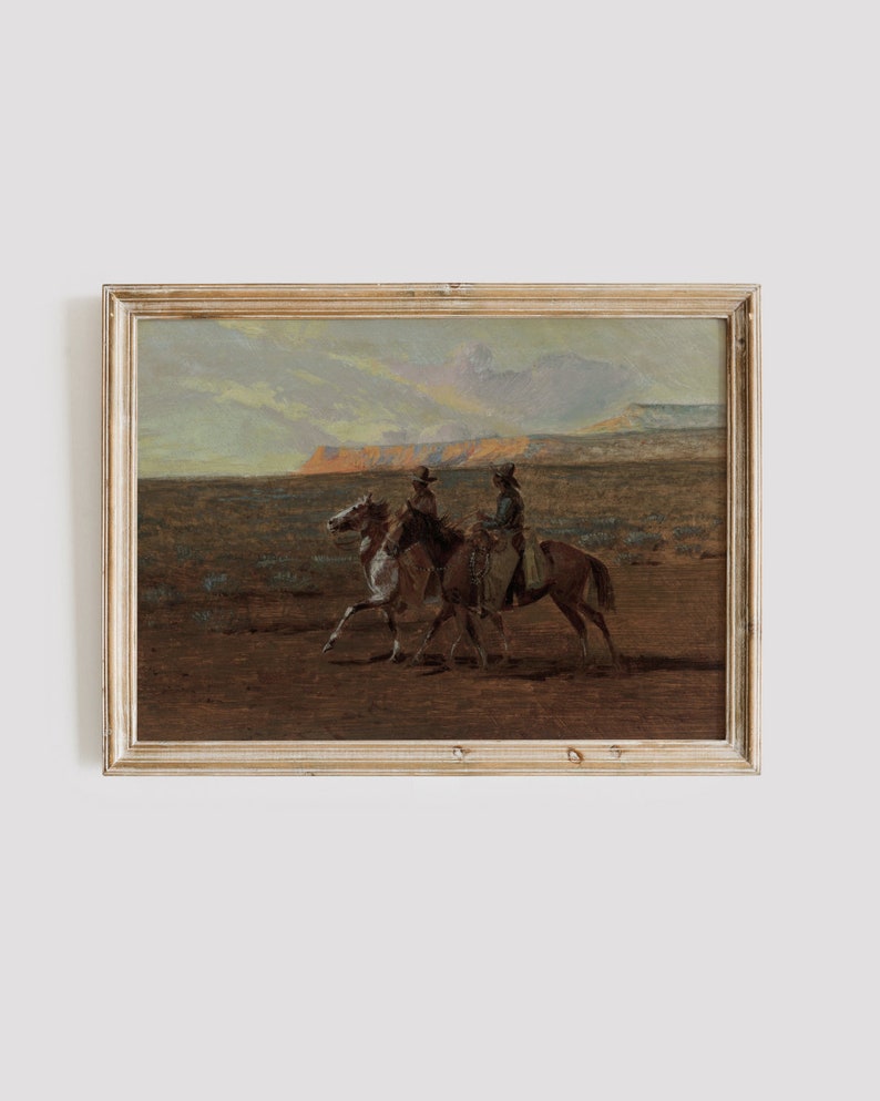 Vintage wester painting