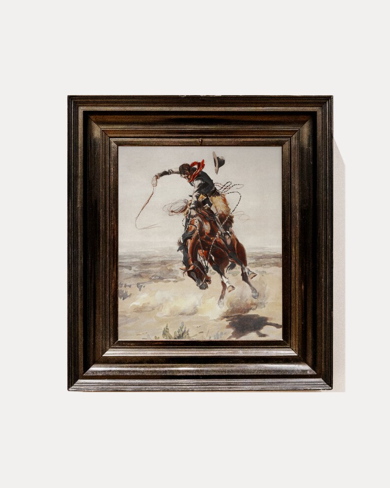 Rustic western painting