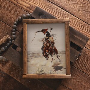 Vintage cowboy wall art