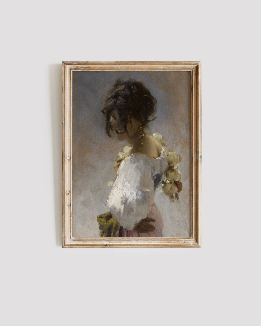 Vintage Portrait Painting | Woman Portrait | Printable Wall Art ...